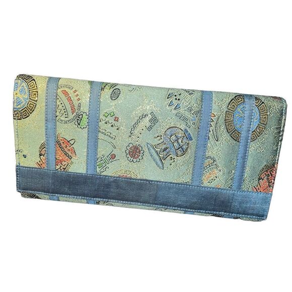 Vintage Oriental Silk Clutch  - Picture 8 of 16